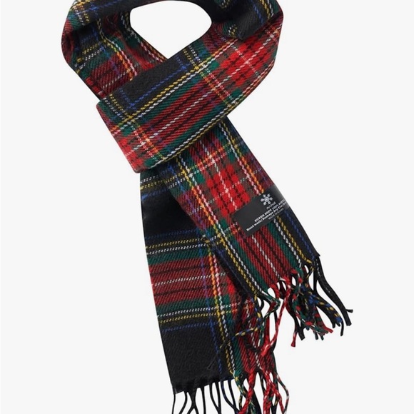 A.WAVE Jewelry - 👉 Softer than Cashmere Wool Touch Tassel Ends Plaid Check Solid Scarf